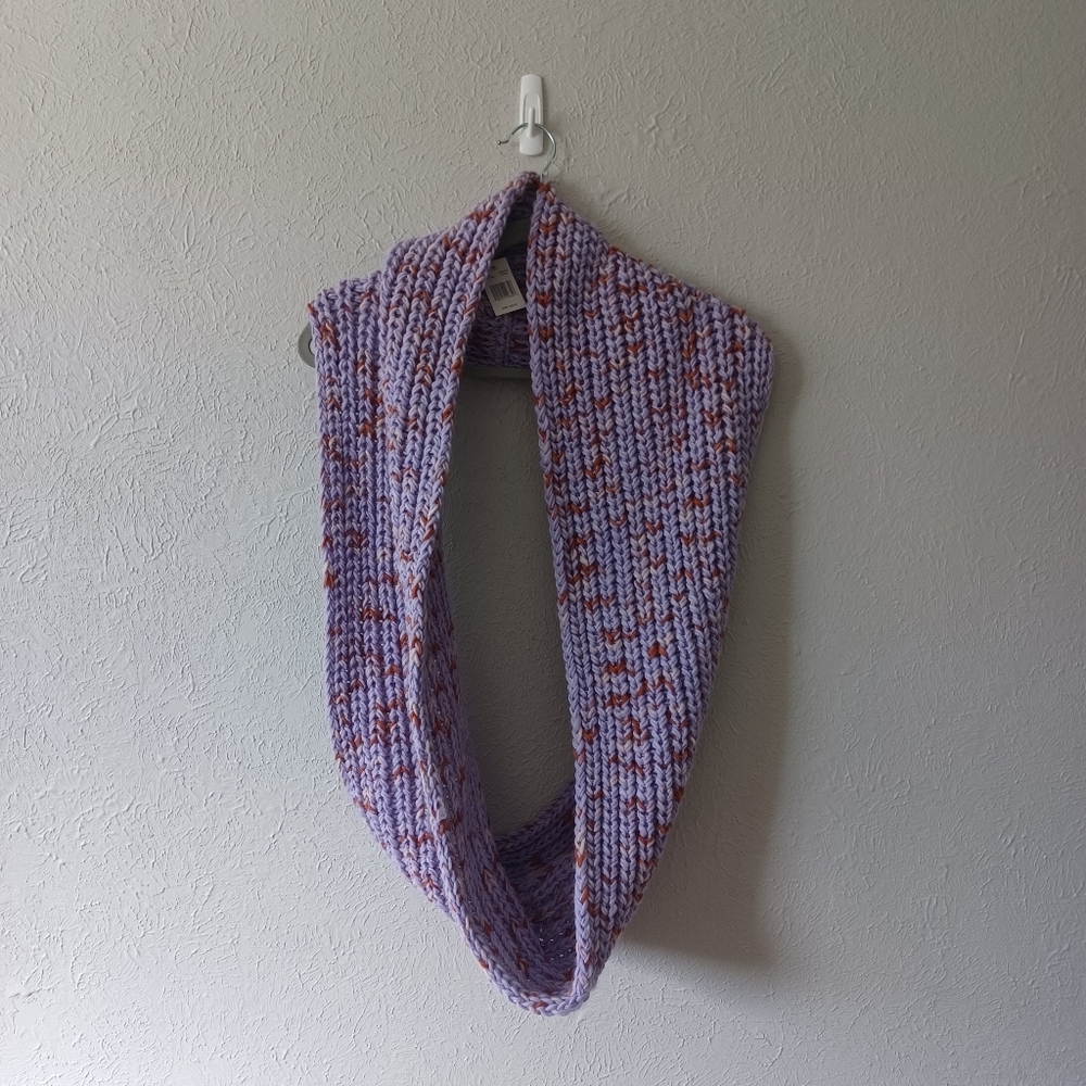 Purple Knit Infinity Scarf - Picture 2 of 5